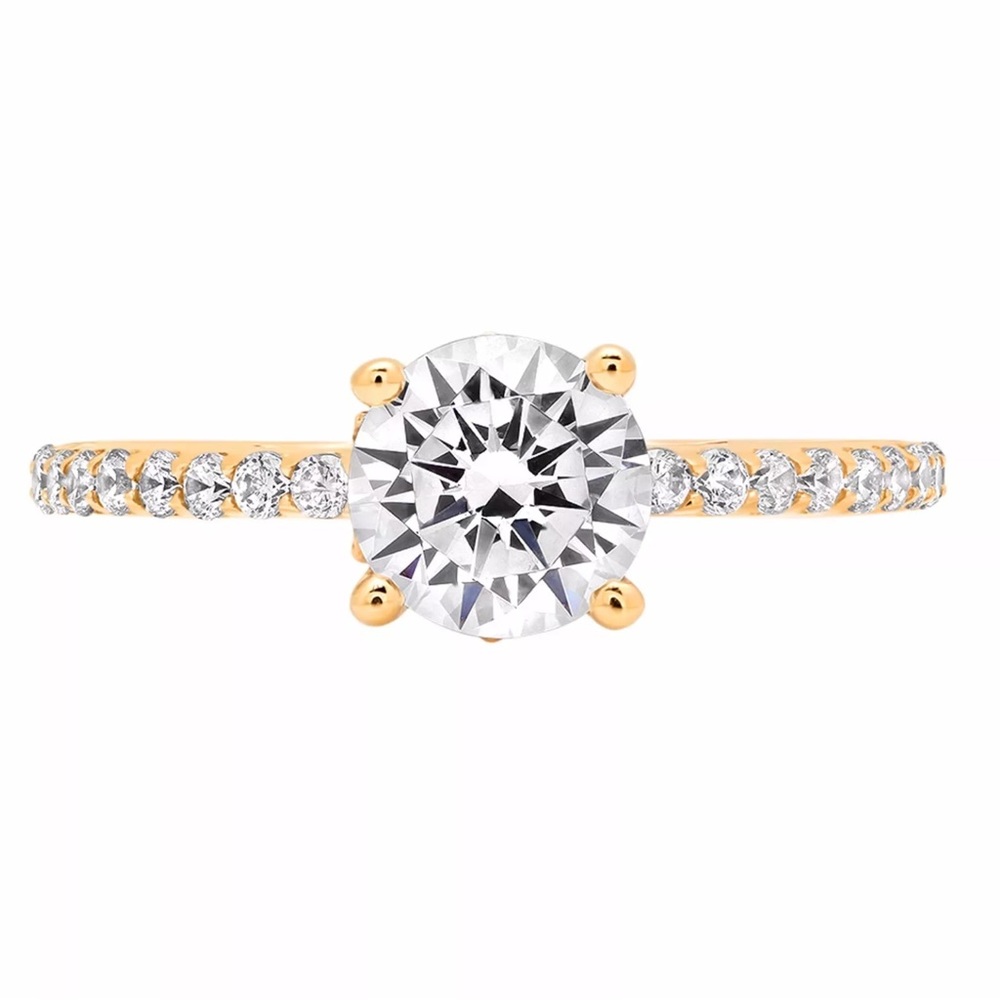 1.54 Ct Diamond 14K Yellow Gold Ring